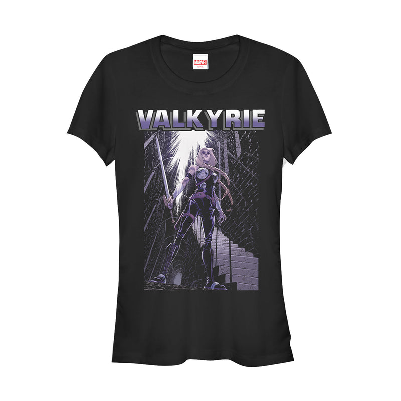 Junior's Marvel Valkyrie Sparks T-Shirt