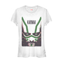 Junior's Marvel Inhumans Karnak Stripes T-Shirt