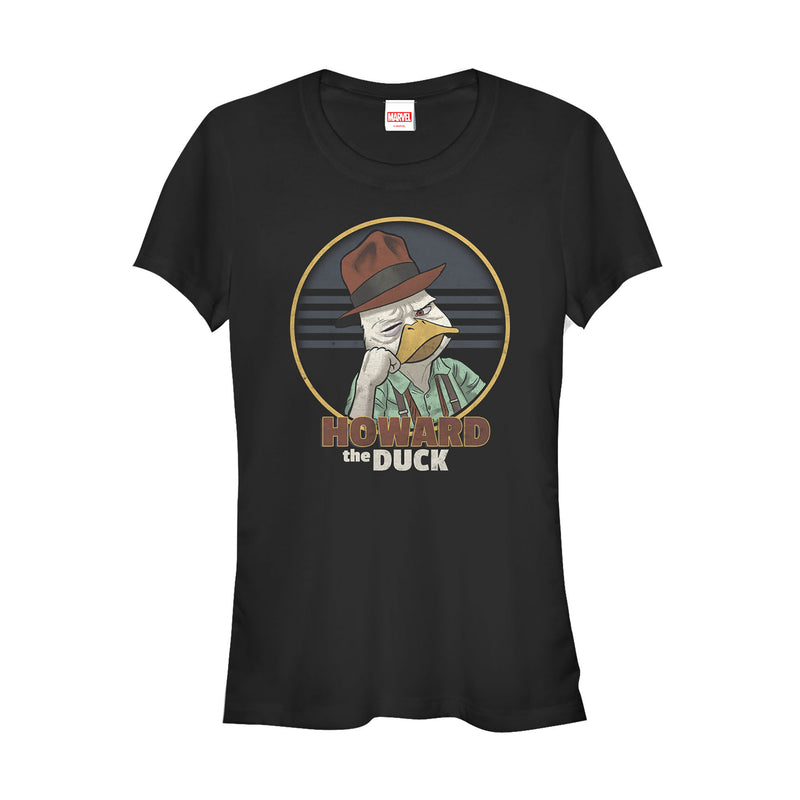 Junior's Marvel Howard the Duck Circle T-Shirt