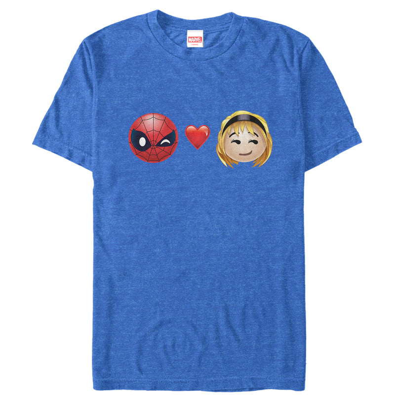 Men's Marvel Spider-Man Emoji Love T-Shirt