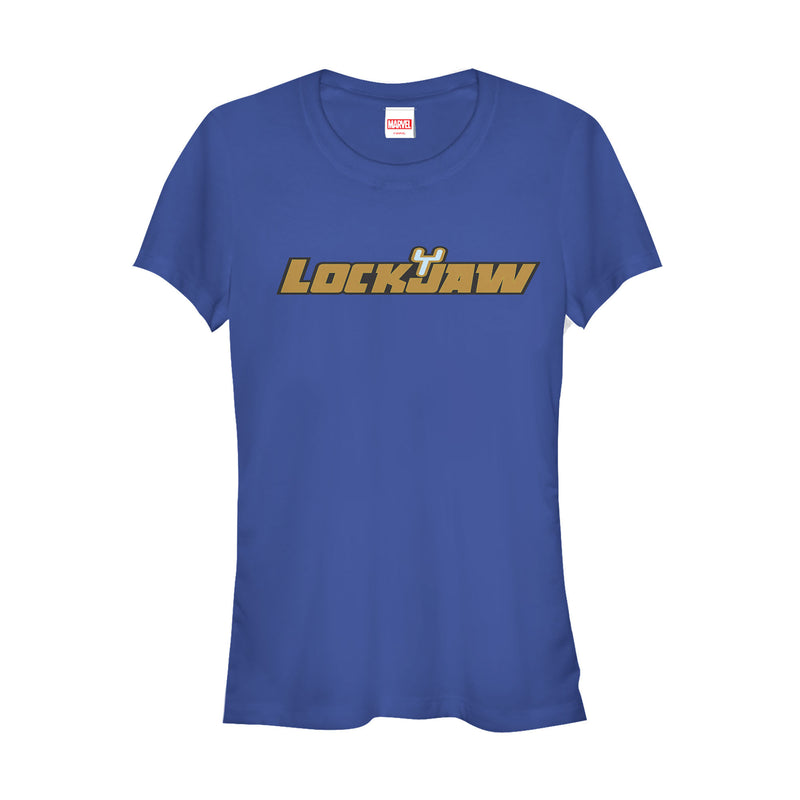 Junior's Marvel Inhumans Lockjaw Name T-Shirt