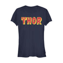 Junior's Marvel Thor Text Logo T-Shirt