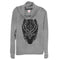 Junior's Marvel Black Panther Ornate Mask Cowl Neck Sweatshirt