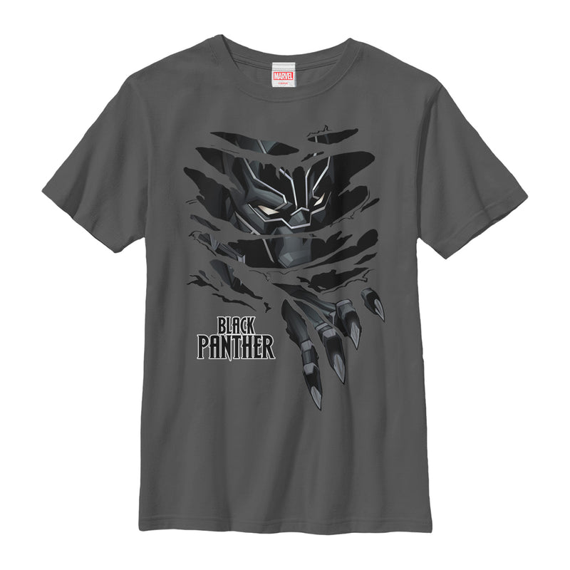 Boy's Marvel Black Panther Claw Tear T-Shirt