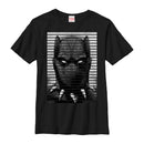 Boy's Marvel Black Panther Striped Profile T-Shirt
