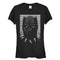 Junior's Marvel Black Panther Striped Profile T-Shirt