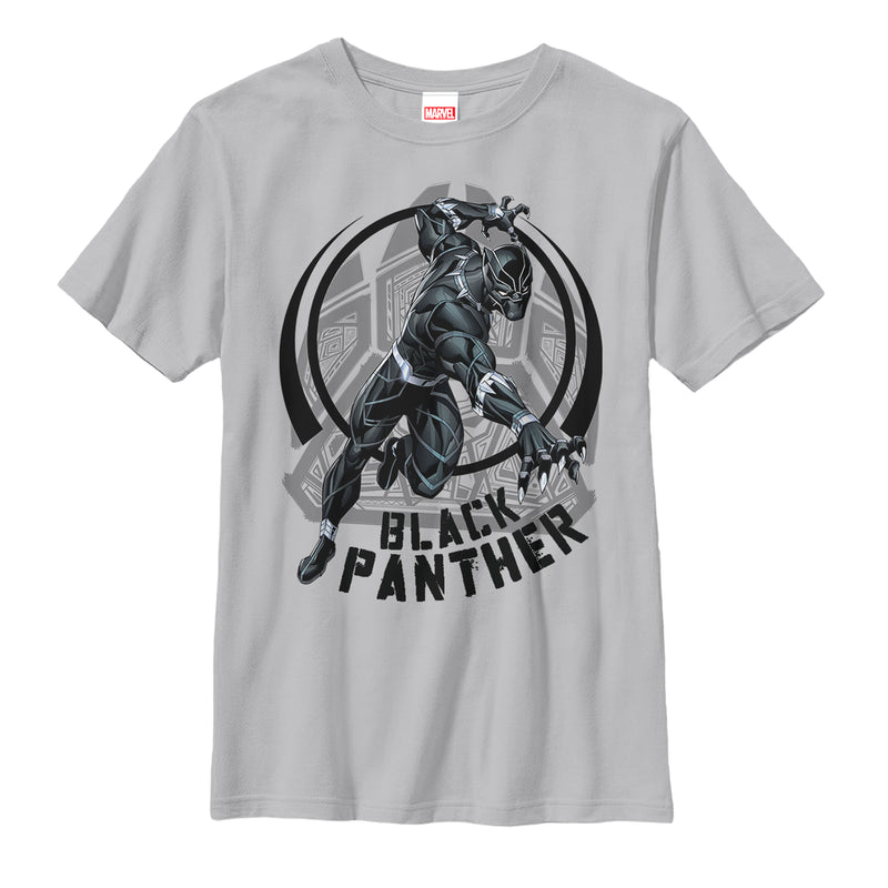 Boy's Marvel Black Panther Circle Claw T-Shirt