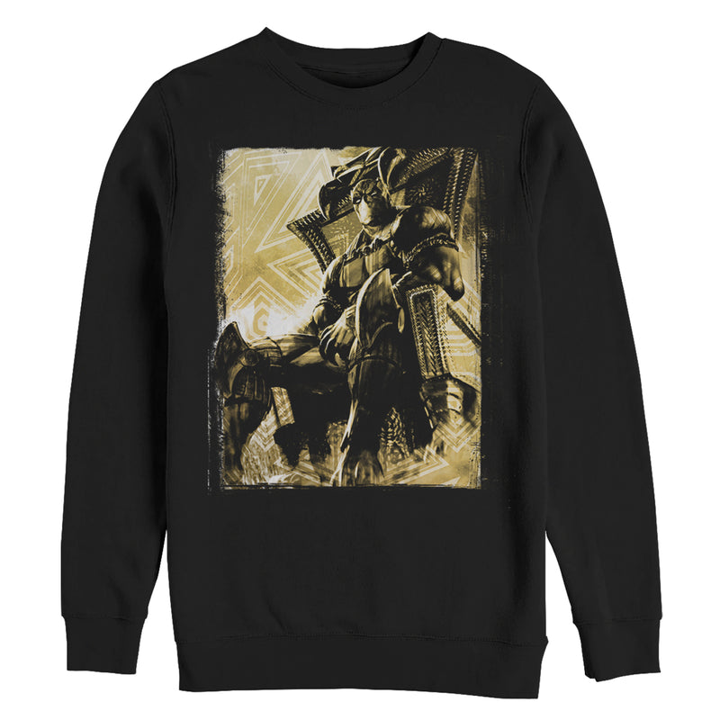 Men's Marvel Black Panther Throne Sweatshirt