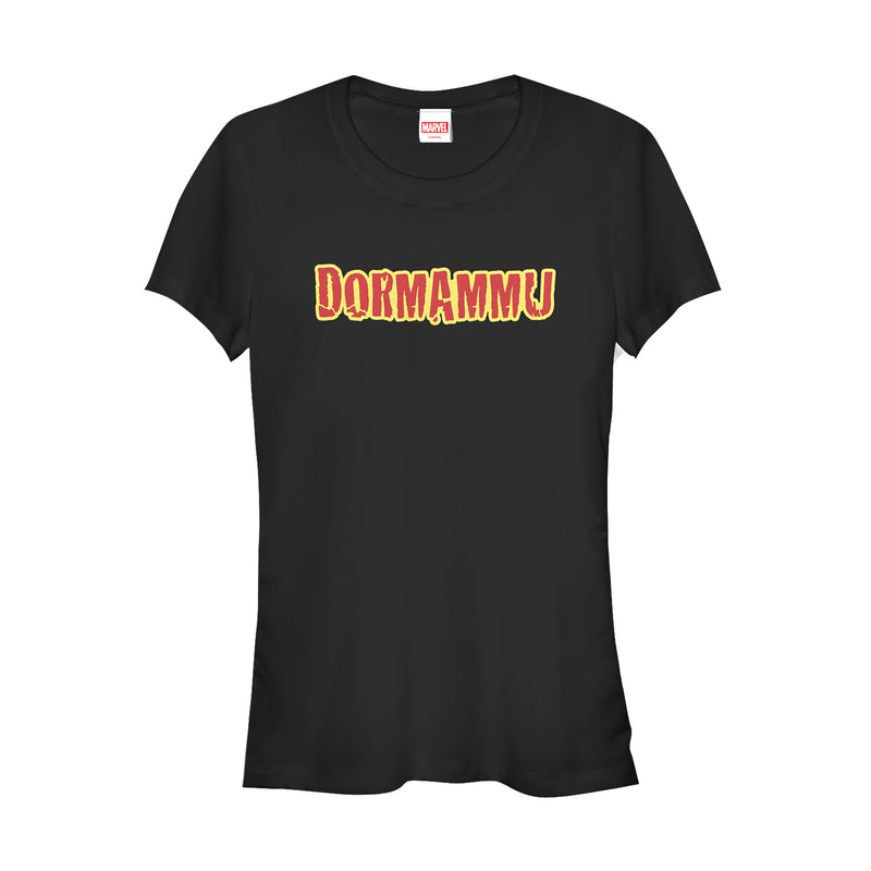 Junior's Marvel Dormammu Villain Logo T-Shirt