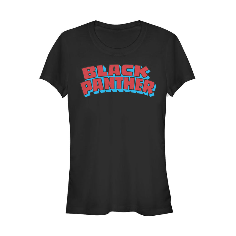 Junior's Marvel Black Panther Retro Logo T-Shirt