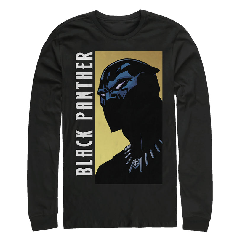 Men's Marvel Black Panther Fierce Expression Long Sleeve Shirt