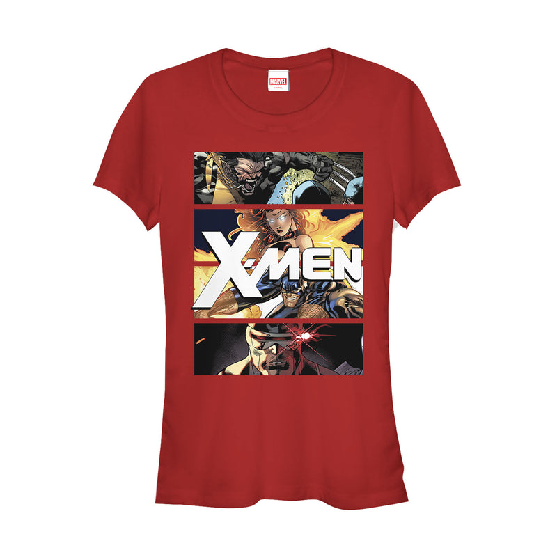 Junior's Marvel X-Men Team Panels T-Shirt