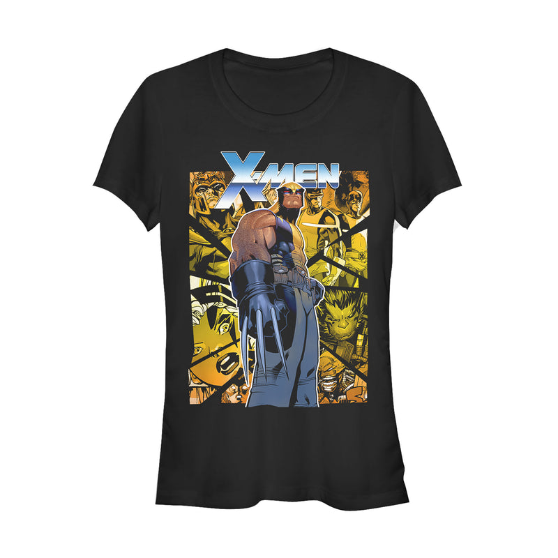 Junior's Marvel X-Men Wolverine Shattered Scene T-Shirt