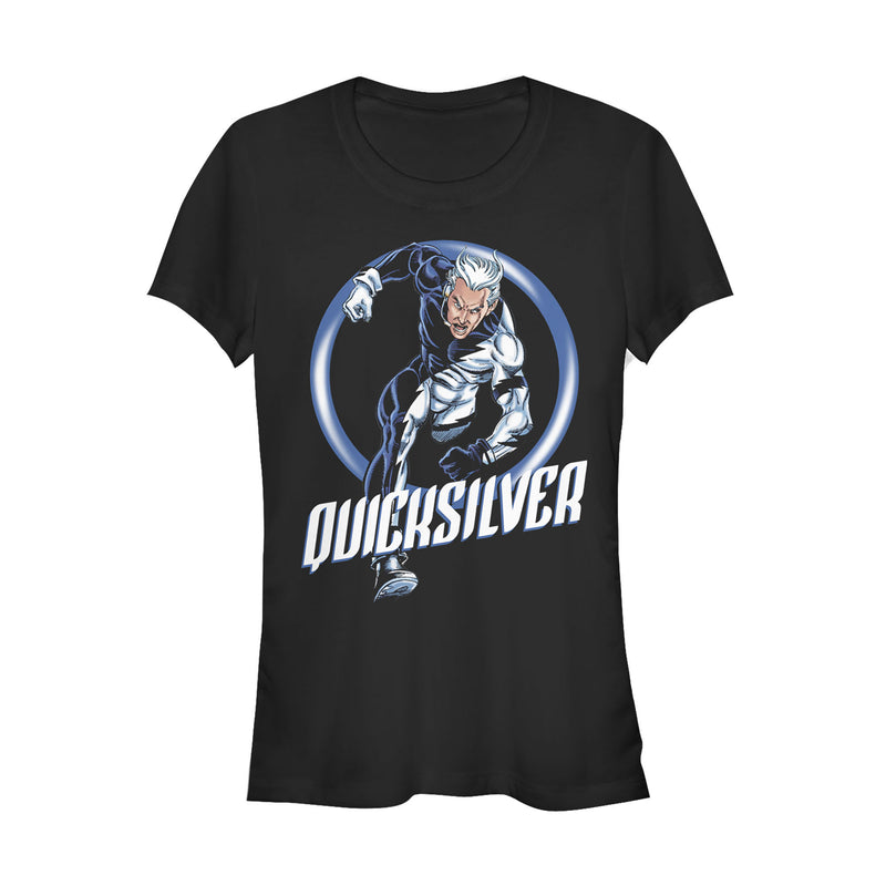 Junior's Marvel X-Men Quicksilver Race T-Shirt