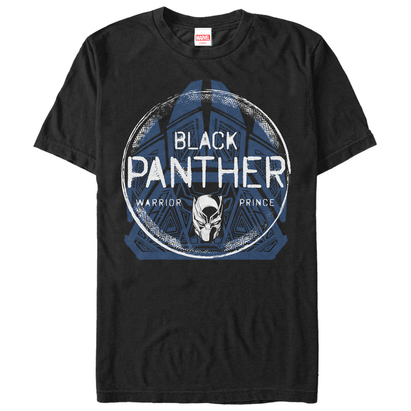 Men's Marvel Black Panther Warrior Prince Pattern T-Shirt