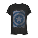 Junior's Marvel Captain America Fitness Challenge Streaks T-Shirt