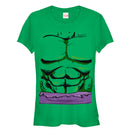 Junior's Marvel Halloween Hulk Classic Costume T-Shirt