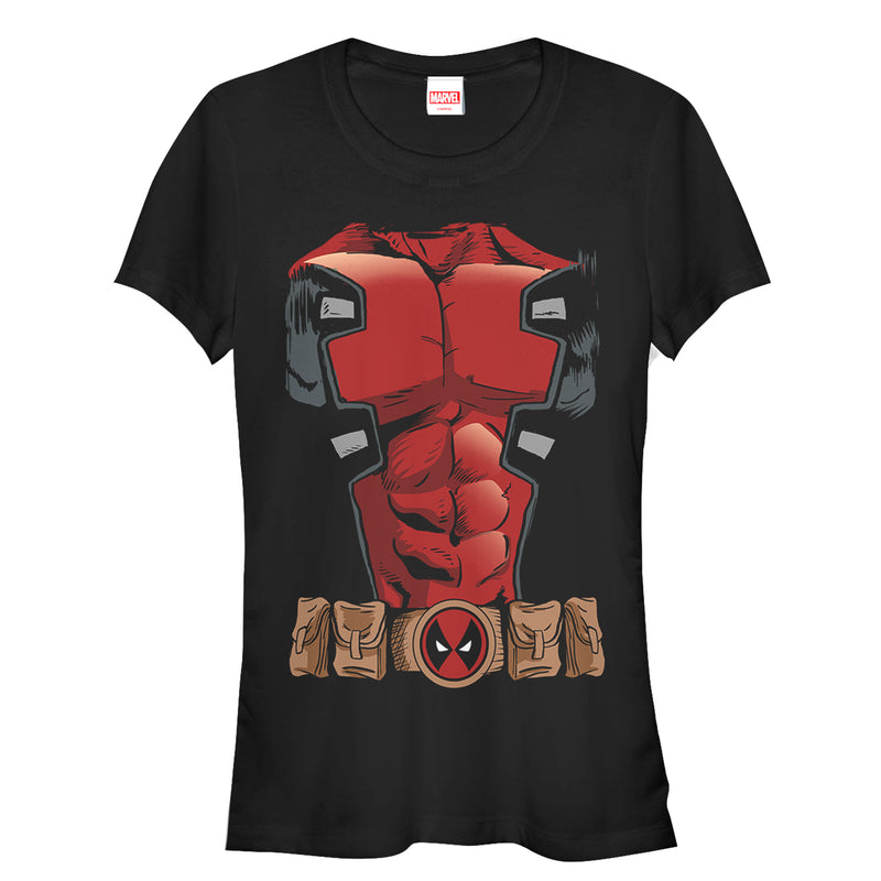 Junior's Marvel Halloween Deadpool Costume T-Shirt