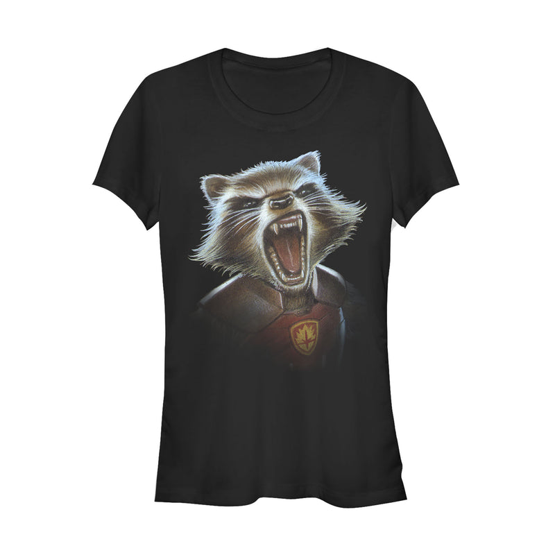 Junior's Marvel Guardians of the Galaxy Grumpy Rocket T-Shirt