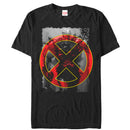 Men's Marvel Cable Grayscale X Symbol T-Shirt