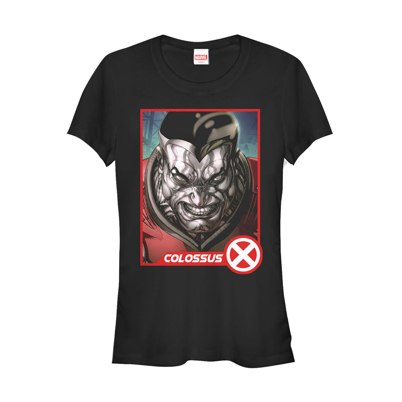 Junior's Marvel X-Men Colossus Card T-Shirt