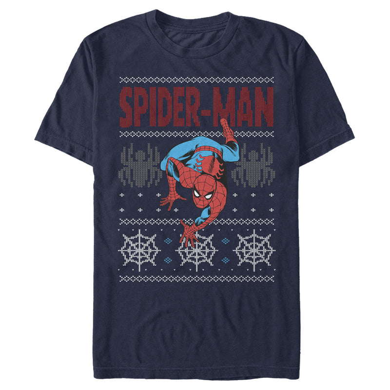 Men's Marvel Ugly Christmas Spider-Man Crawl T-Shirt
