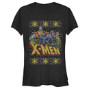 Junior's Marvel Ugly Christmas X-Men Group T-Shirt
