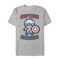 Men's Marvel Cartoon Kawaii Captain America T-Shirt