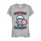 Junior's Marvel Cartoon Kawaii Captain America T-Shirt