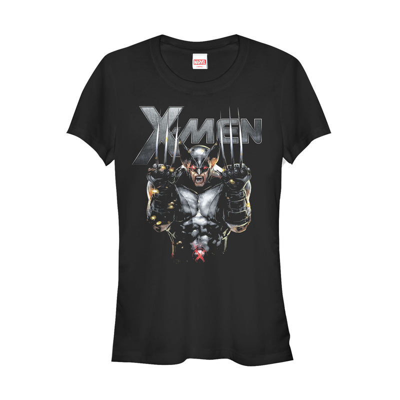 Junior's Marvel X-Men Wolverine Sharp Claws T-Shirt