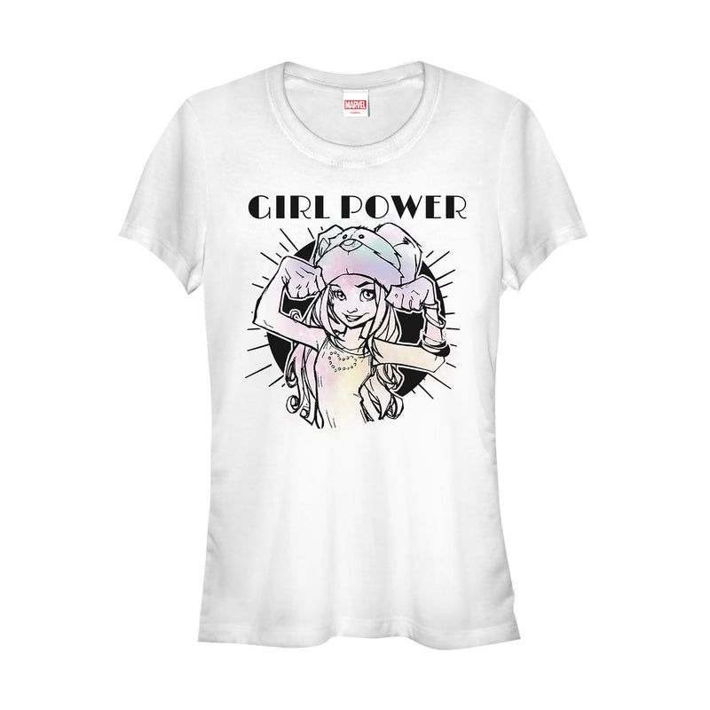 Junior's Marvel Runaways Molly Girl Power T-Shirt