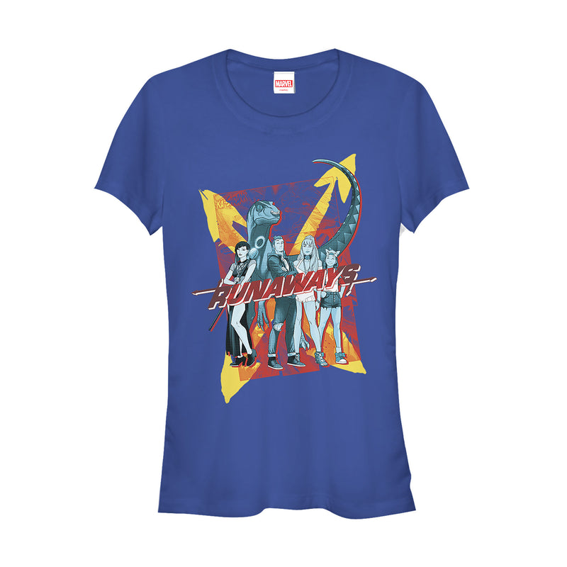 Junior's Marvel Runaways Retro Team T-Shirt