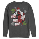 Men's Marvel Deadpool Santa Naughty List Holiday Sweatshirt