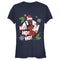 Junior's Marvel Deadpool Santa Naughty List Holiday T-Shirt