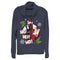 Junior's Marvel Deadpool Santa Naughty List Holiday Cowl Neck Sweatshirt