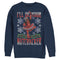 Men's Marvel Christmas Deadpool Nutcracker Sweatshirt