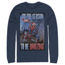 Men's Marvel Spider-Man 'Tis The Season To Be Amazing Long Sleeve Shirt