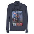 Junior's Marvel Spider-Man 'Tis The Season To Be Amazing Cowl Neck Sweatshirt