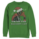 Men's Marvel Christmas Deadpool Naughty List Sweatshirt