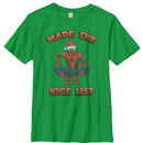 Boy's Marvel Christmas Spider-Man Nice List T-Shirt