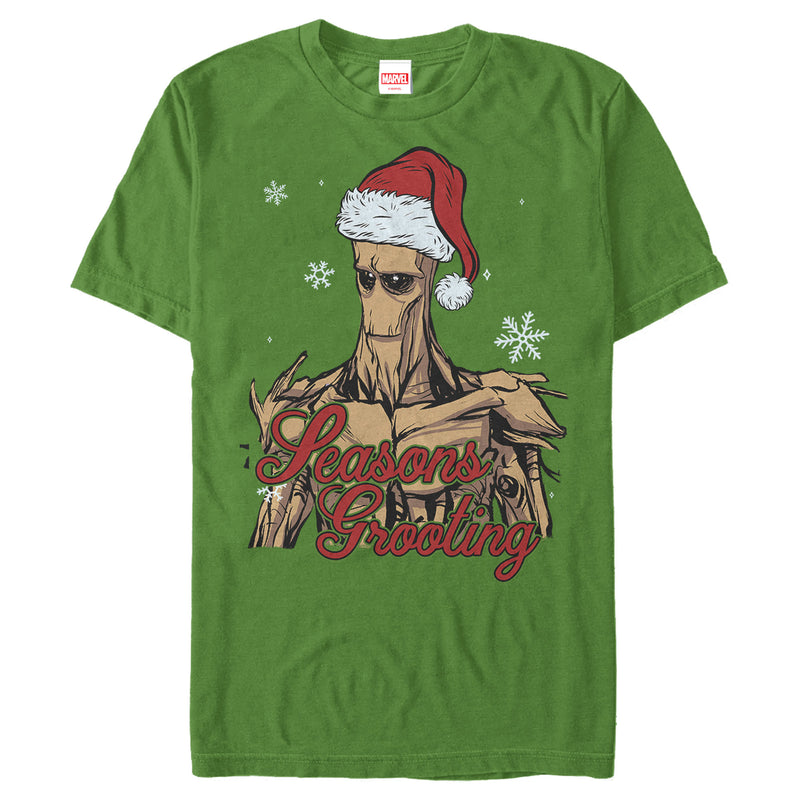 Men's Marvel Christmas Guardians of the Galaxy Groot Seasons T-Shirt