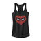 Junior's Marvel Valentine's Day Spider-Man Heart Mask Racerback Tank Top