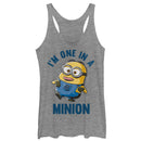 Women's Despicable Me I'm One in Minion Racerback Tank Top