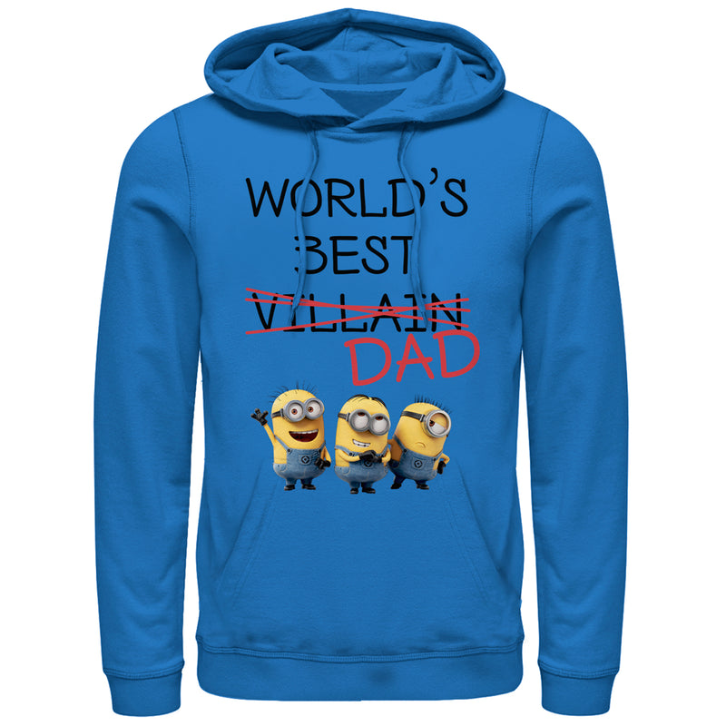 Men's Despicable Me Minions World's Best Villain Dad Pull Over Hoodie