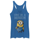Women's Despicable Me Cute One in a Minion Racerback Tank Top