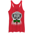 Women's Lost Gods Christmas Hedgehog Racerback Tank Top