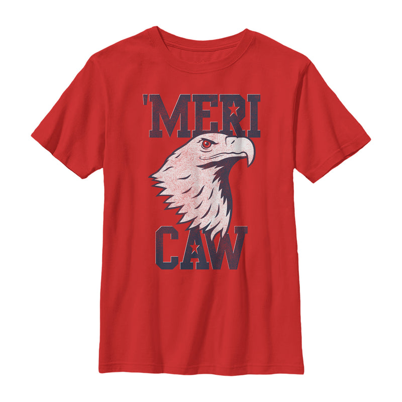 Boy's Lost Gods Fourth of July  'Meri Caw Eagle T-Shirt