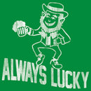 Men's Lost Gods St. Patrick's Day Always Lucky Distressed T-Shirt