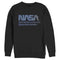 Men's NASA Distorted Computer Text Logo Sweatshirt