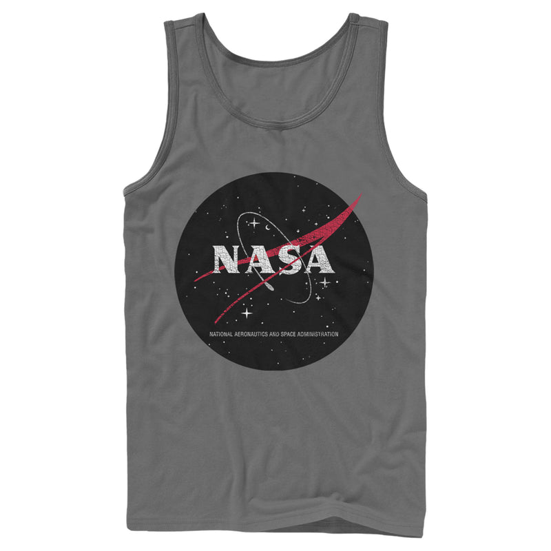 Men's NASA Circle Distressed Space Logo Tank Top